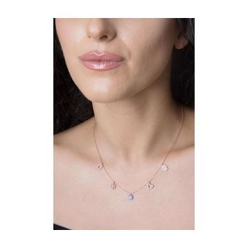 Elika Silver 925 Ayar Şans Model Kadın Gümüş Kolye