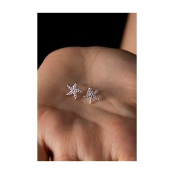Elika Silver 925 Ayar Yıldız Model Kadın Gümüş Küpe