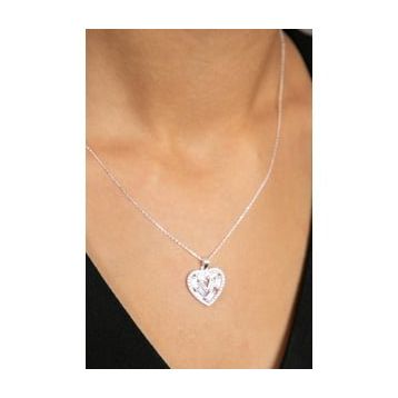 Elika Silver ELKMD50273 Kadın Kalp Model 925 Ayar Gümüş Kolye