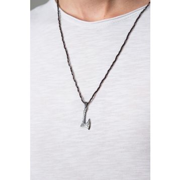 Elika Silver Erkek Thor Balta Model 925 Ayar Gümüş Kolye