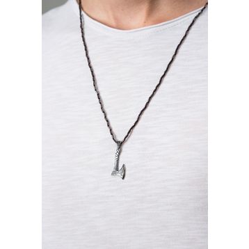 Elika Silver Erkek Thor Balta Model 925 Ayar Gümüş Kolye