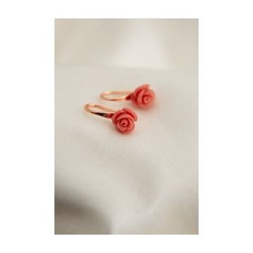 Elika Silver Kadın Gül Model Küpe