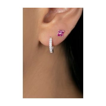 Elika Silver Kadın Minimal 925 Ayar Gümüş Küpe Set