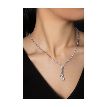 Elika Silver Kadın Su Yolu Model Kolye