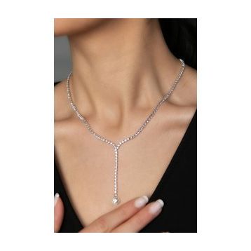 Elika Silver Kadın Su Yolu Model Kolye