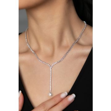 Elika Silver Kadın Su Yolu Model Kolye