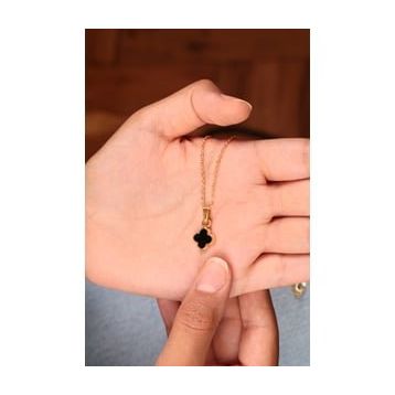 Elika Silver Kadın Yonca Model Kolye