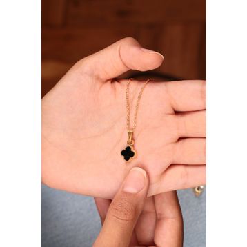 Elika Silver Kadın Yonca Model Kolye