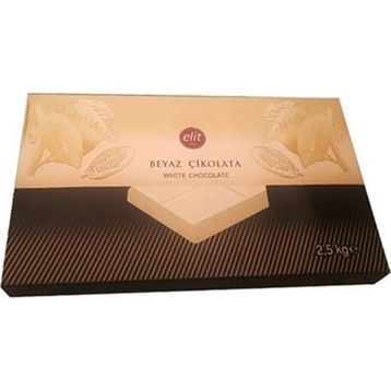 Elit 2.5 kg Beyaz Kuvertür Çikolata