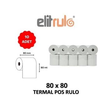 Elit 80 mm x 80 m 10 Adet Termal Pos Rulo