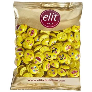 Elit Çikolata 1 kg Glutensiz Mini Elitoloji Emoji Çikolata