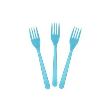 Elit Parti Açık Mavi Plastik 25 Adet Çatal