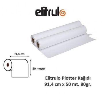 Elit Rulo 91.4x100 cm 80 gr Plotter Kağıdı