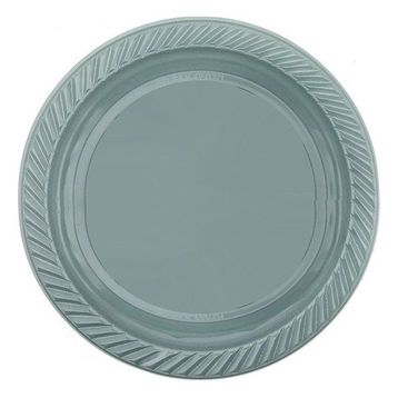 Elitetime Gümüş Plastik Yuvarlak 22 cm Tabak