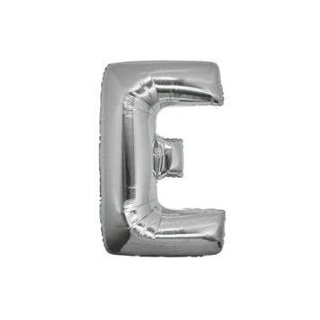 Elitetime Harf E 16 inc Gümüş Folyo Balon