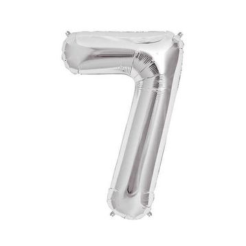 Elitetime Rakam 7 16 inc Gümüş Folyo Balon