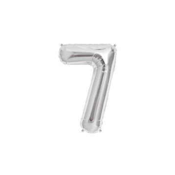 Elitetime Rakam 7 16 inc Gümüş Folyo Balon