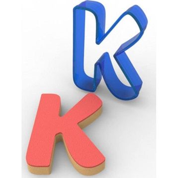 Elitparti K Harfi Polikarbon Kopat Kurabiye Kalıbı