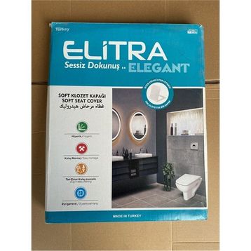 Elitra Beyaz Elegant Klozet Kapağı