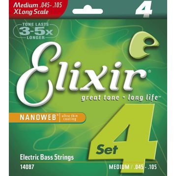 Elixir 14087 045-105 Ex Long Bas Gitar Teli