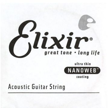 Elixir 14126 26 Nanoweb Phosphor Bronze Tek Akustik Gitar Teli