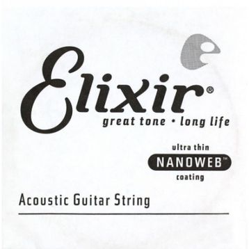Elixir 14126 26 Nanoweb Phosphor Bronze Tek Akustik Gitar Teli