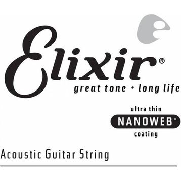 Elixir 14126 26 Nanoweb Phosphor Bronze Tek Akustik Gitar Teli