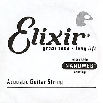 Elixir 14126 26 Nanoweb Phosphor Bronze Tek Akustik Gitar Teli