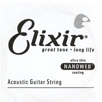 Elixir 14126 26 Nanoweb Phosphor Bronze Tek Akustik Gitar Teli