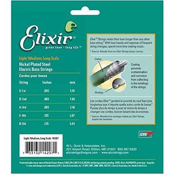 Elixir 14207 45-135 Bass Gitar Teli