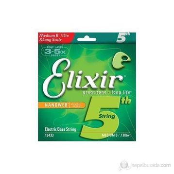 Elixir 15433 130 TW Tek Bas Gitar Teli