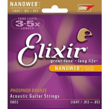 Elixir 16052 012-053 Fosfor Bronz Akustik Gitar Teli