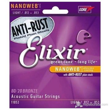 Elixir 16052 012-053 Fosfor Bronz Akustik Gitar Teli