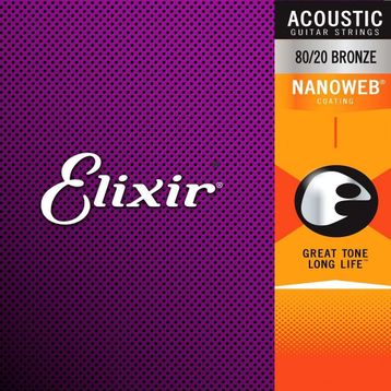 Elixir 16538 11-52 Nanoweb Bronze 3'lü Akustik Gitar Teli