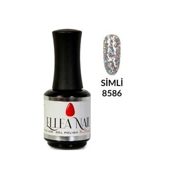 Ellea Nail 8586 Salon Boy 15 ml UV LED Simli Kalıcı Oje
