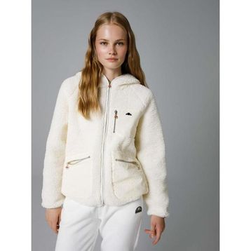 Ellesse EF169 Fermuarlı Kapüşonlu Bej Kadın Ceket
