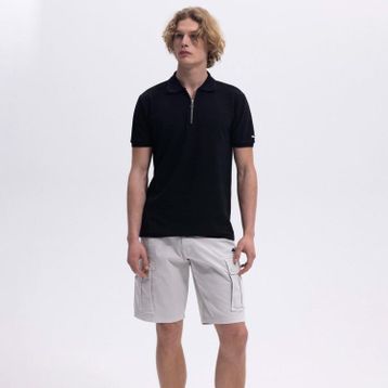 Ellesse EM493 Siyah Fermuarlı Polo Yaka Erkek T-shirt