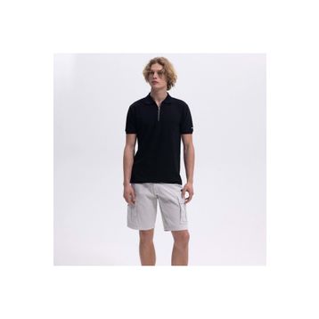 Ellesse EM493 Siyah Fermuarlı Polo Yaka Erkek T-shirt
