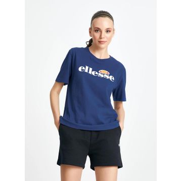 Ellesse F020-1-NV Lacivert Bisiklet Yaka Kadın T-Shirt