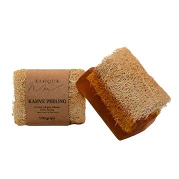 Eloque 120 gr Doğal Kabak Lifli Kahve Peeling Sabun