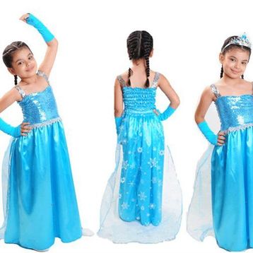 Elsa Frozen Simli Kostüm