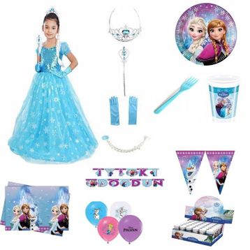 Elsa Frozen Simli Kostüm
