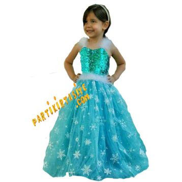 Elsa Frozen Simli Kostüm