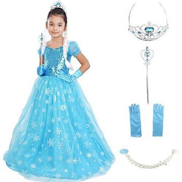Elsa Frozen Simli Kostüm