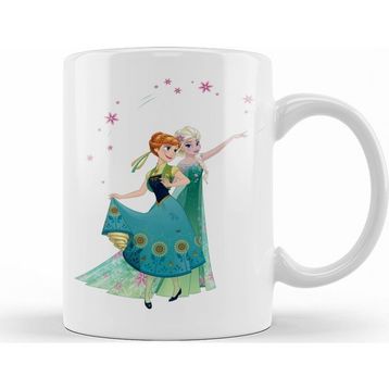 Elsa Ve Anna Baskılı Seramik Kupa Bardak
