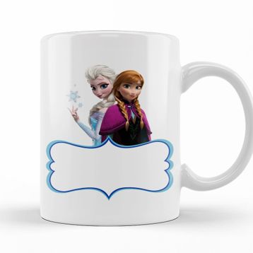 Elsa Ve Anna Baskılı Seramik Kupa Bardak
