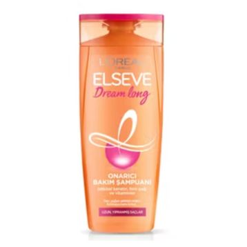 Elseve Dream Long 3x670 ml Onarıcı Şampuan + Lionesse Koyu Pembe Yüz Temizleme Fırçası