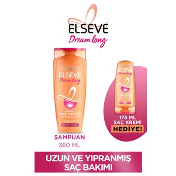 Elseve Dream Long 450 ml Onarıcı Bakım Şampuanı + 175 ml Saç Kremi