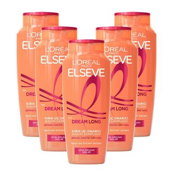 Elseve Dream Long 5x300 ml Kırık Uç Onarıcı Bakım Şampuanı