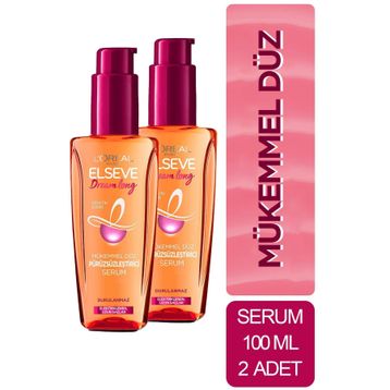 Elseve Dream Long Mükemmel 2x100 ml Düz Pürüzsüzleştirici Saç Serumu